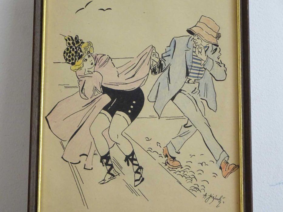 Tablou, Aurel Jiquidi – tehnica mixta