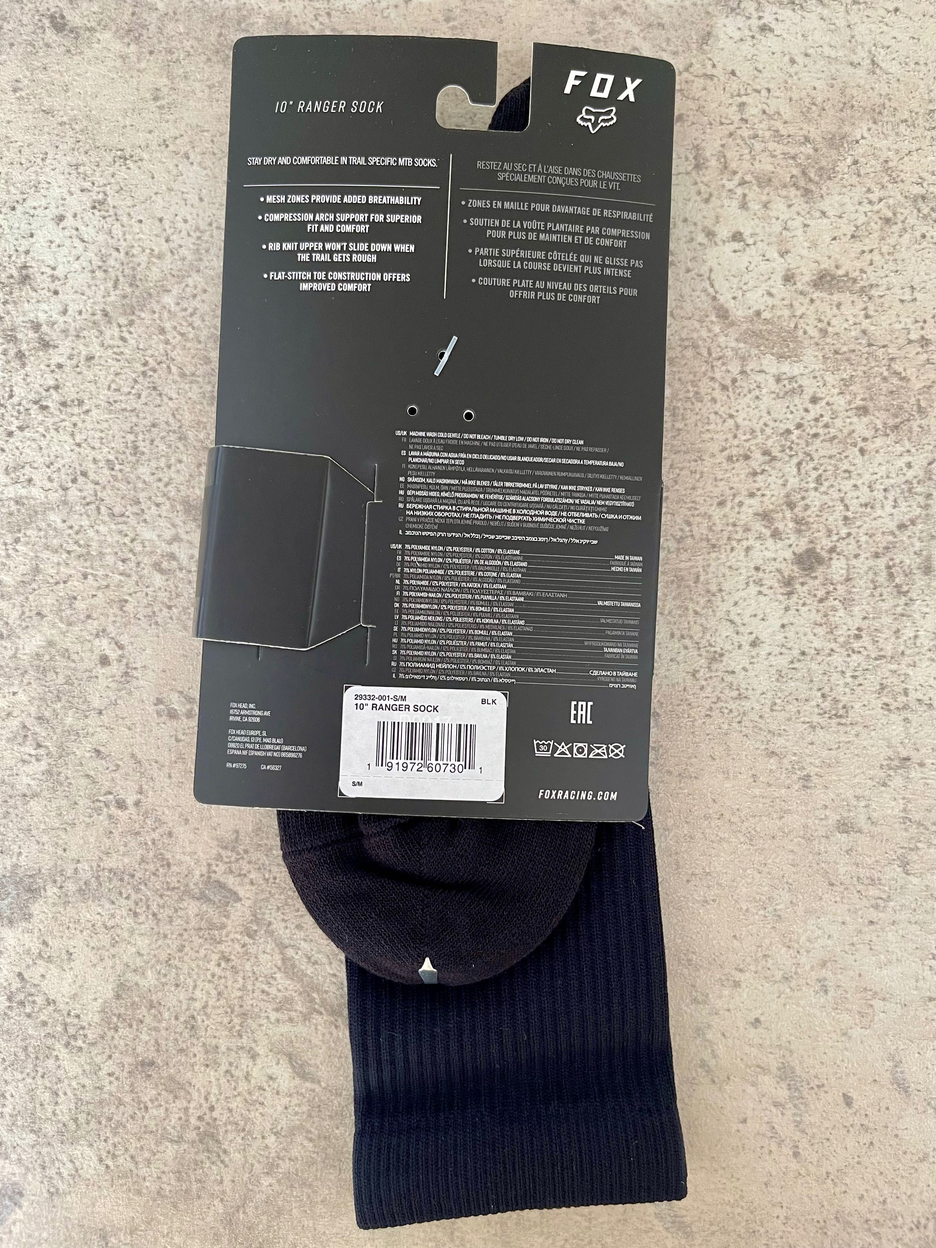 FOX Ranger 10” Socks – Чисто нови чорапи за колоездене