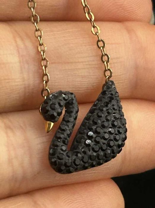 Colier Swarovski Swan / Lebădă Neagră - nou, în cutie