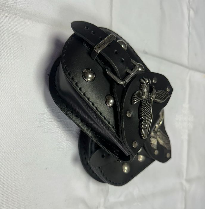 НОВИ допълнителни чанти от естествена кожа за куфар за мотор / чопър