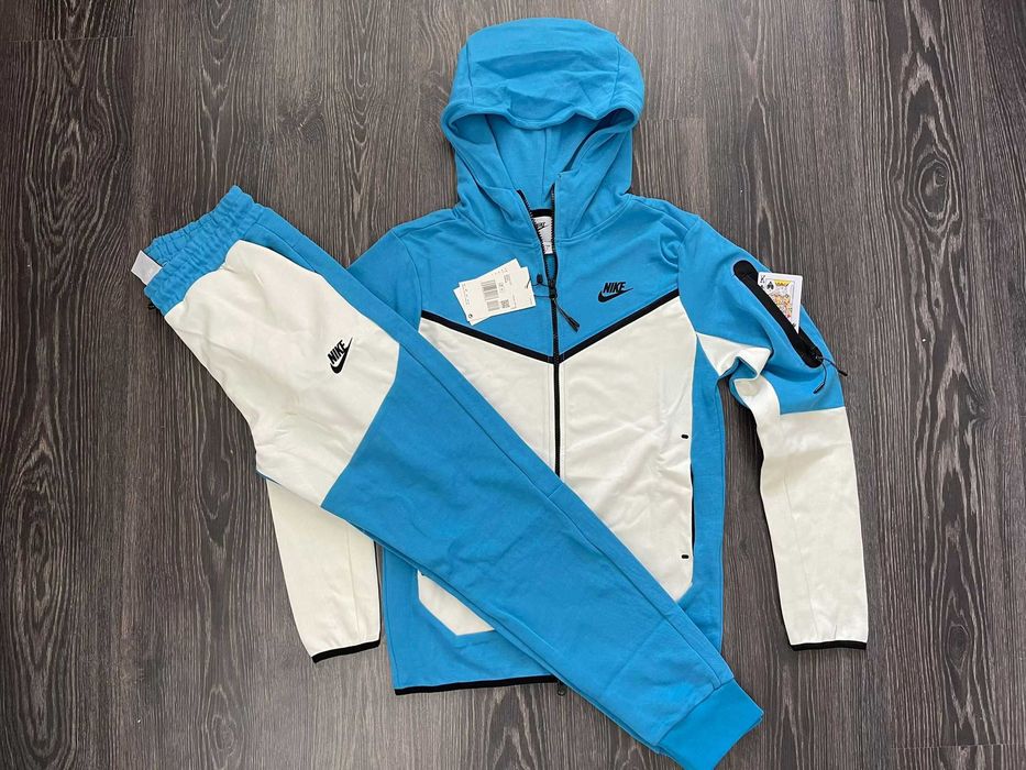 Nike Tech Fleece Baby Blue  S M L XL (Livrare cu Verificare)