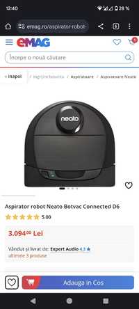 Neato d6 connected, robot aspirator