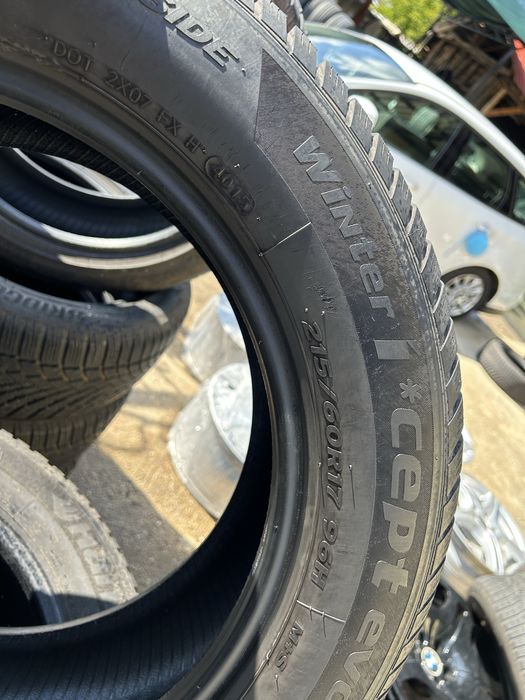 4 зимни гуми hankook  215 60 17