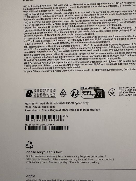 Ipad Air 11 -inch M3 256 Gb