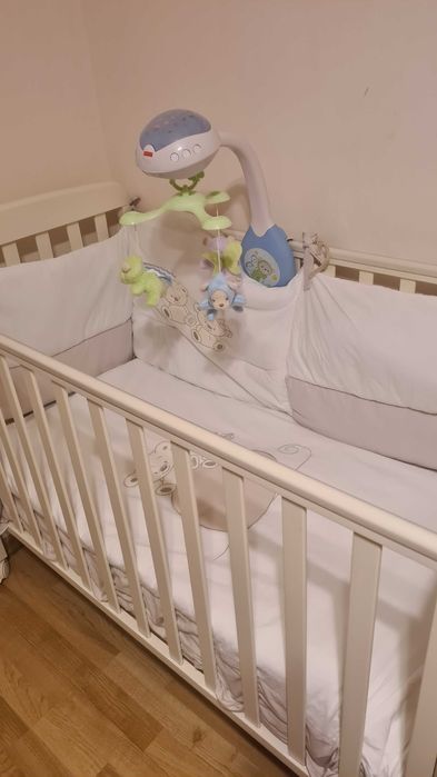 Pătuț bebe Rafaello cu saltea, huse si aparatori