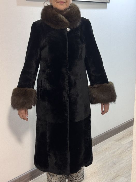 Мутоновая шуба итальянской полировки