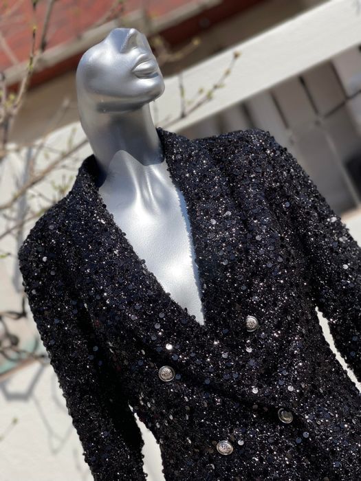 Rochie sacou cu paiete