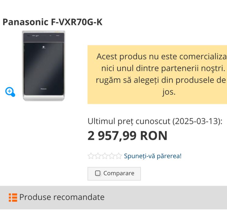 Purificator+umidificator Panasonic