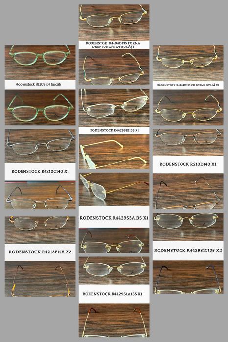 Rame de ochelari originale - Rodenstock, Hello Kitty, si multe altele.