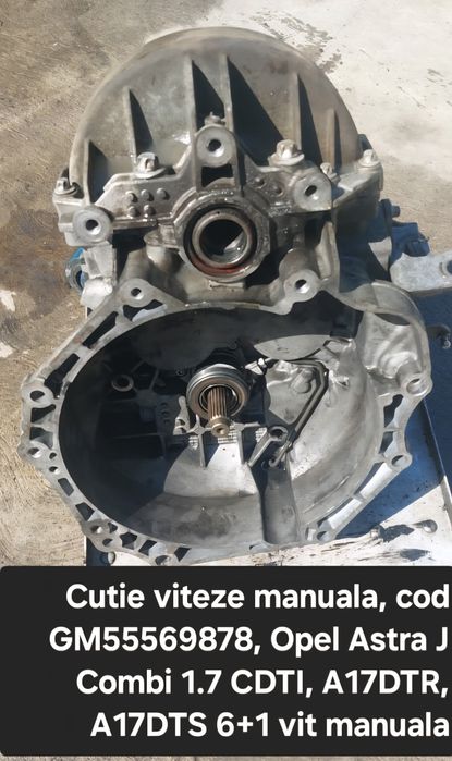 Cutie viteze manuala, cod GM55569878, Opel Astra J Combi 1.7 CDTI, A17