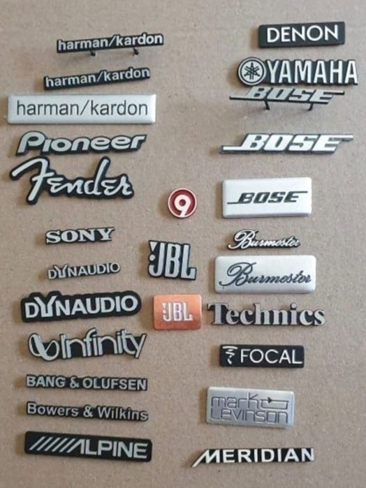 2 Sigla logo boxe jbl bose dynaudio harman alpine yamaha pioneer sony