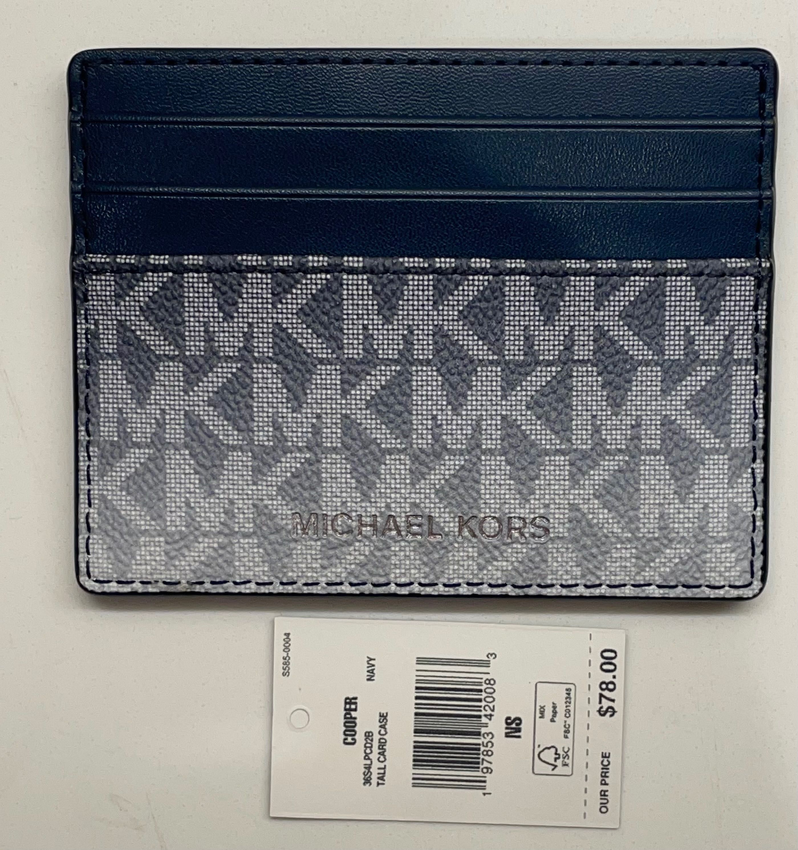 Michael Kors чехол для карт с логотипом Cooper Signature 100% кожа