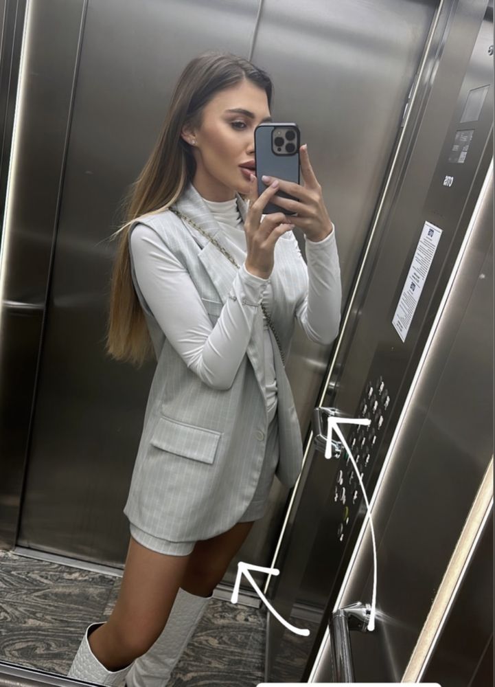 Cliche сет къси панталонки и елек