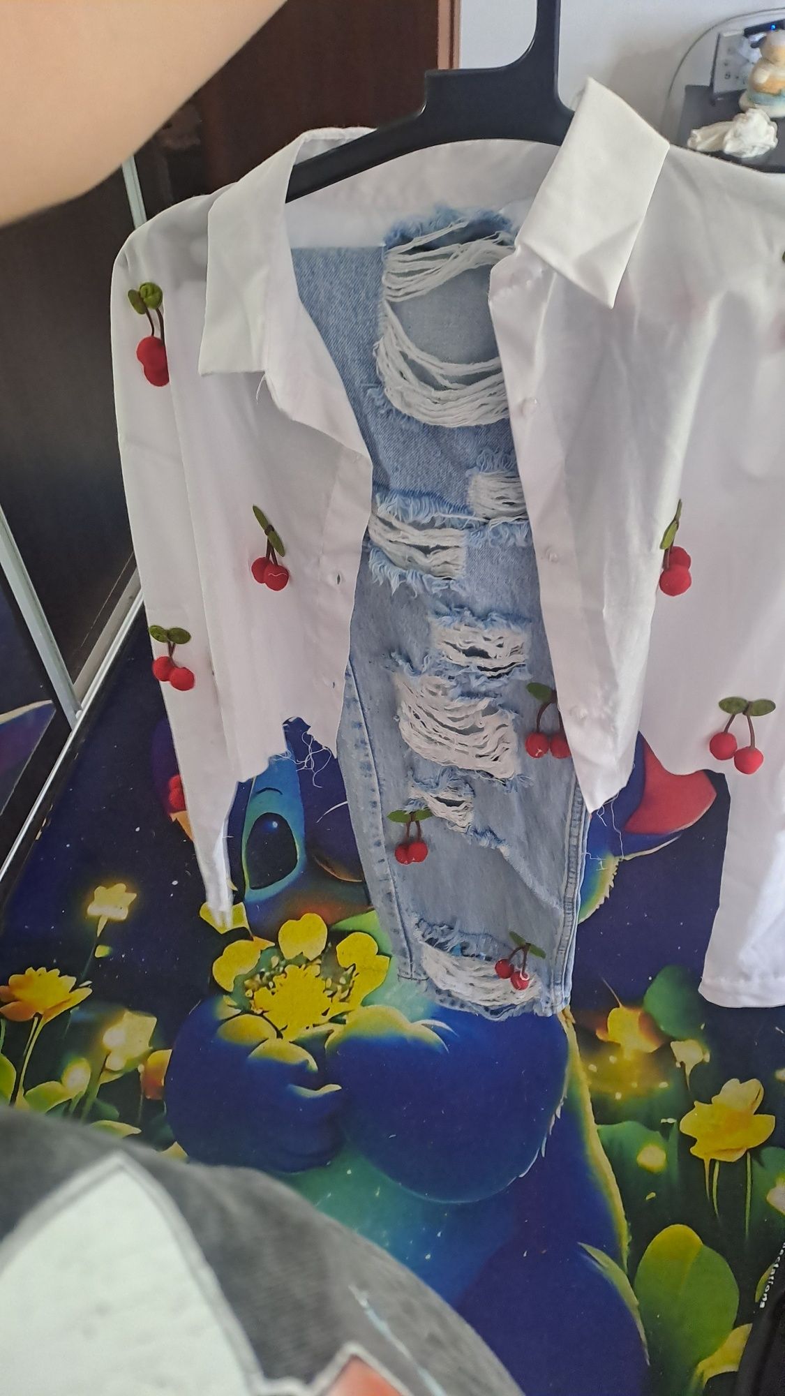 Compleu blugi+camasa