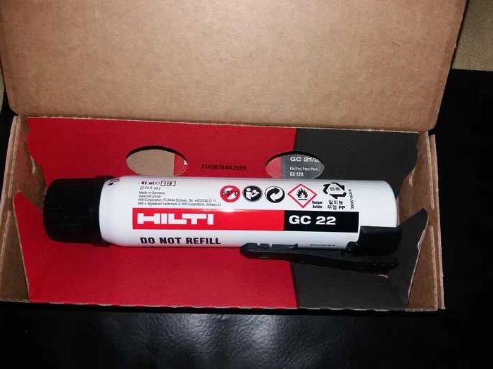 Doze de gaz pentru pistol Hilti GX 120  model GC 22