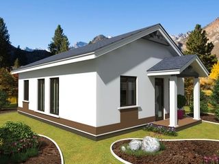 Vand case pe structura metalica invelite cu panouri sandwich 72mp