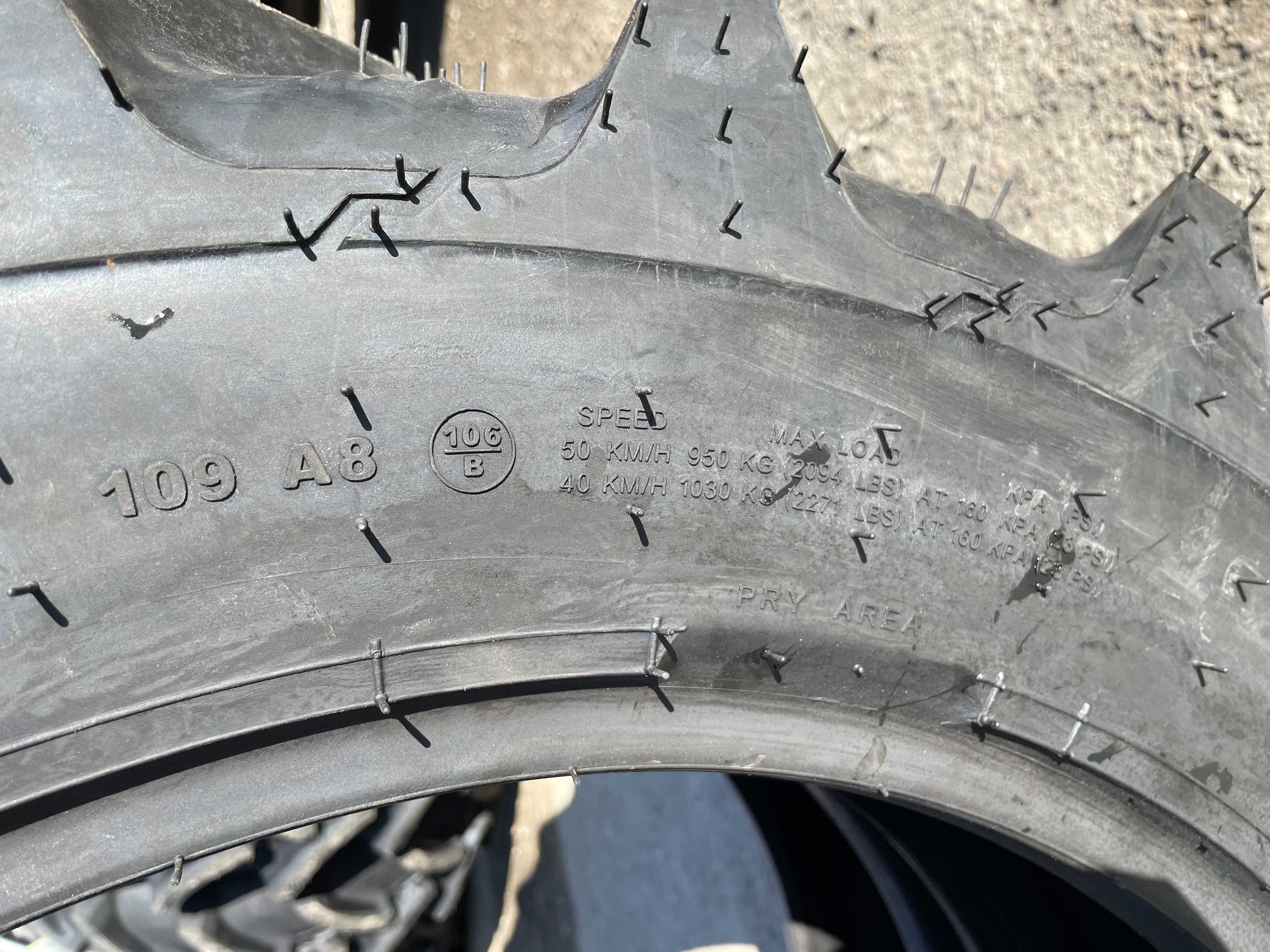 Marca OZKA anvelope 250/85R24 noi radiale pentru tractor fata
