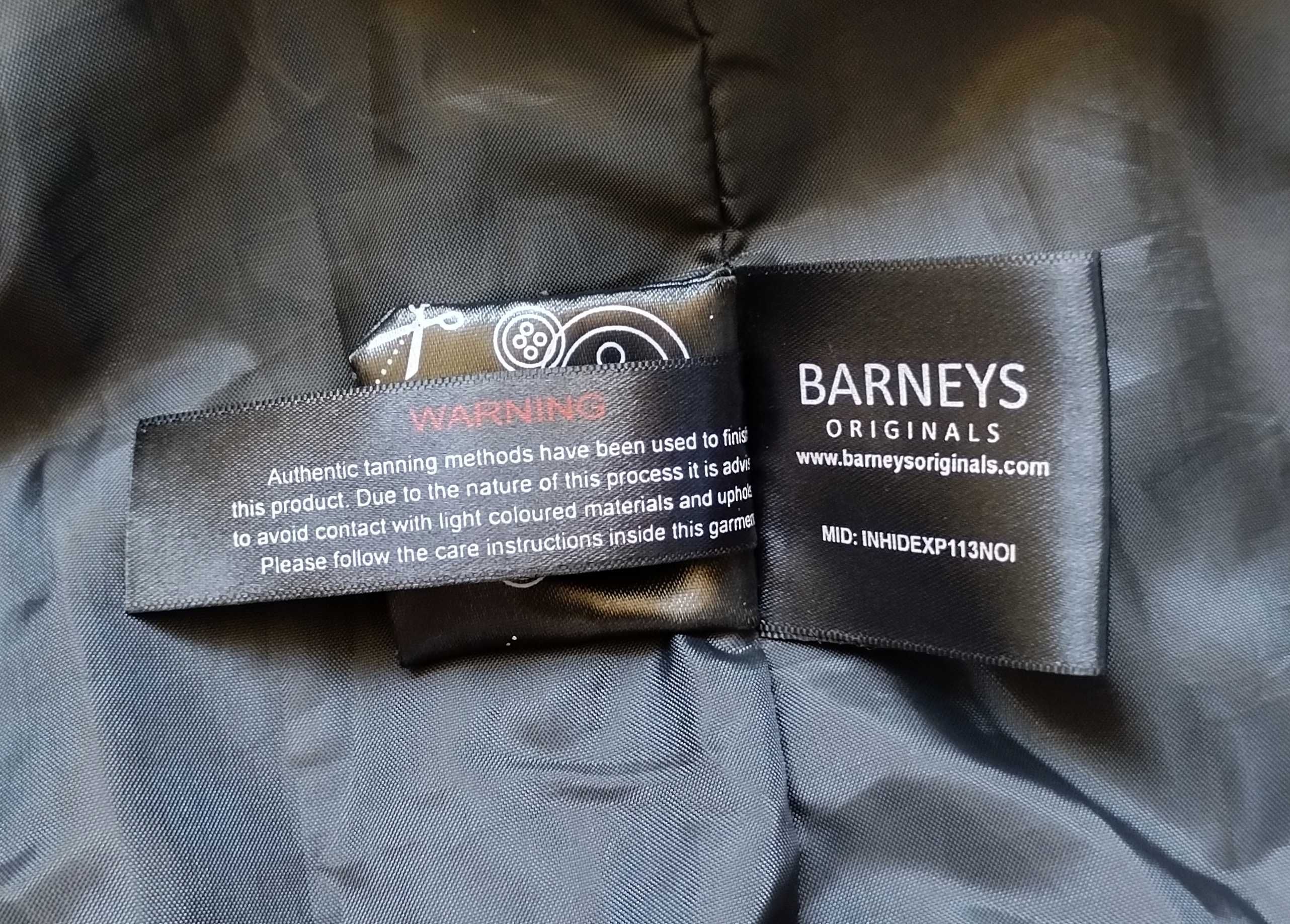 BARNEYS - чисто ново качествено английско яке от естествена кожа