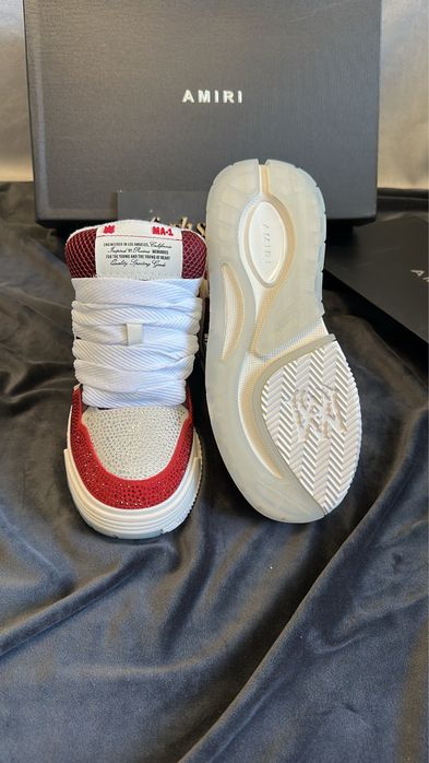 Amiri Ma-1 Crystal Burgundy Red (size 38)