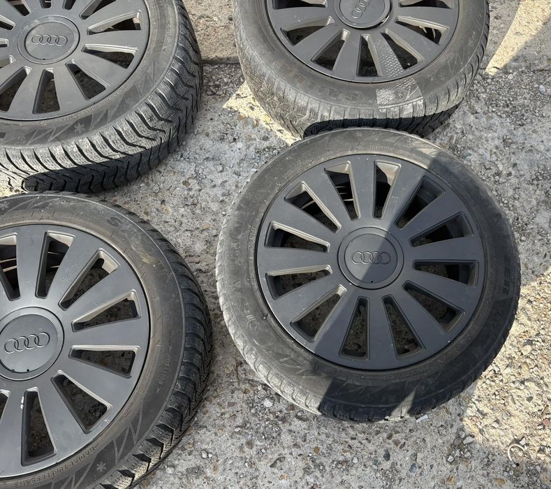 18" джанти 5х112 Audi - 8J et35 с зимни гуми 235/50/18 дот2018