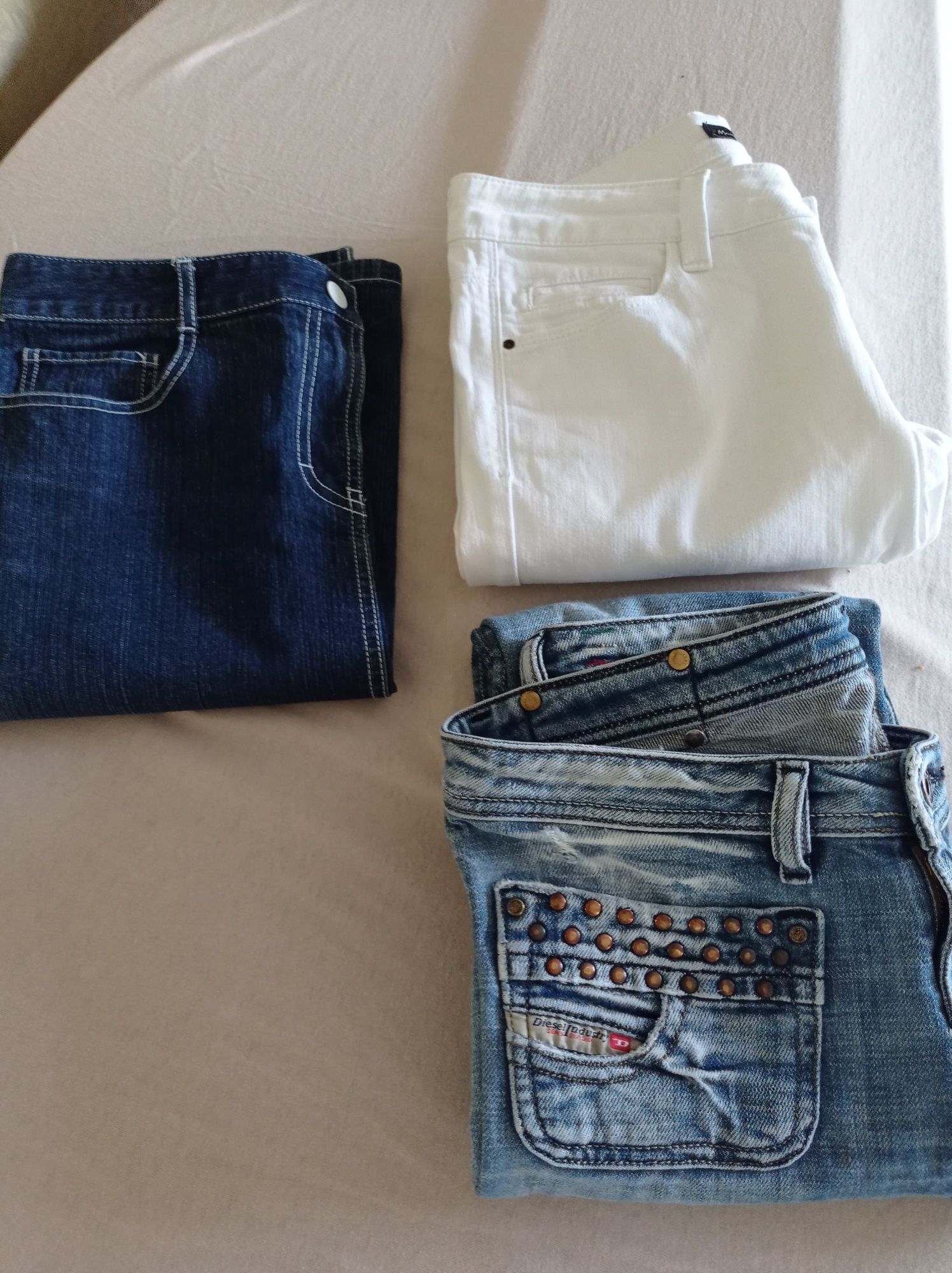 Капри джинсы шорты Massimo Dutti, хлопок, стрейч  Испания. 42-44