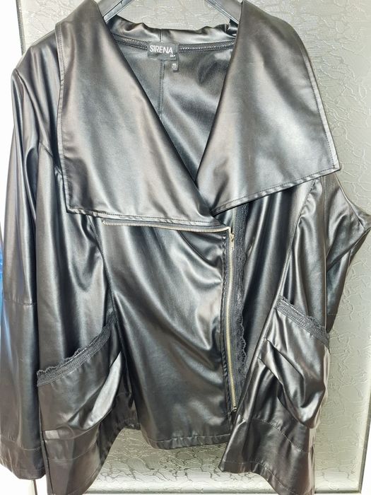 Кожено яке макси размер