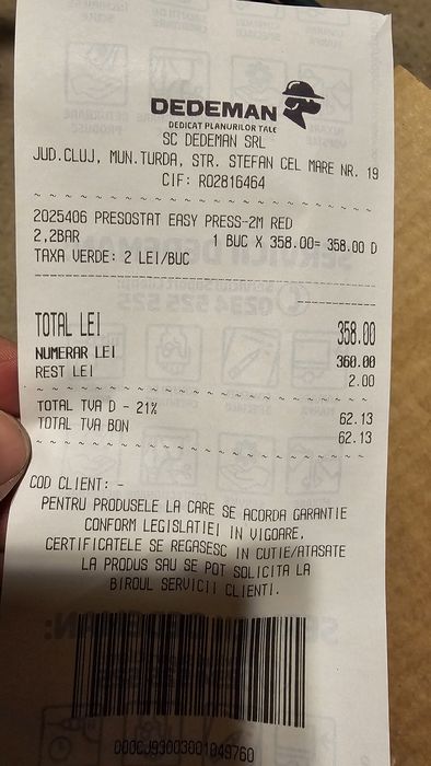 Presostat Pedrollo EASY Press 2.2 Bar 1" tol