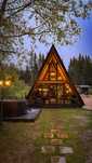 Cabana A-FRAME cu ciubar de inchiriat