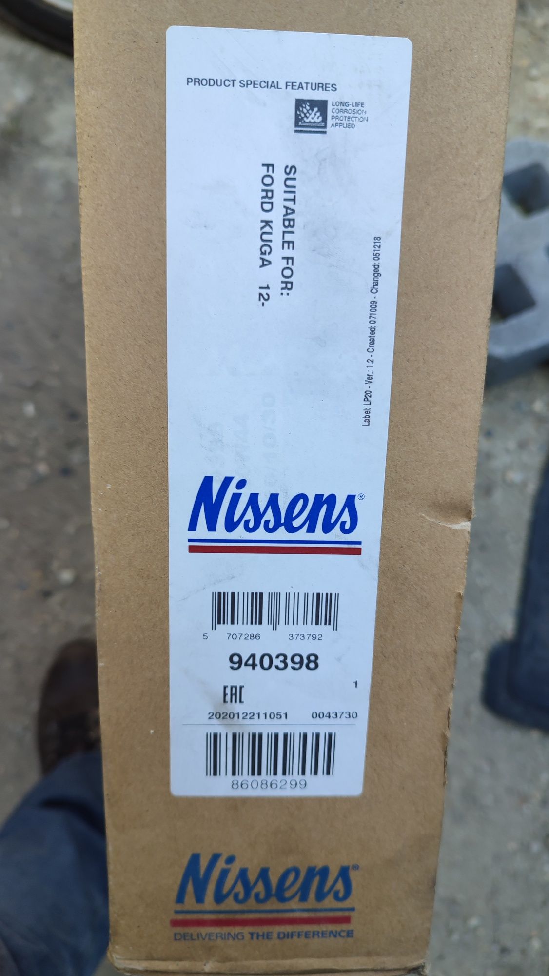 радиатор Nissens 940398 Ford Kuga