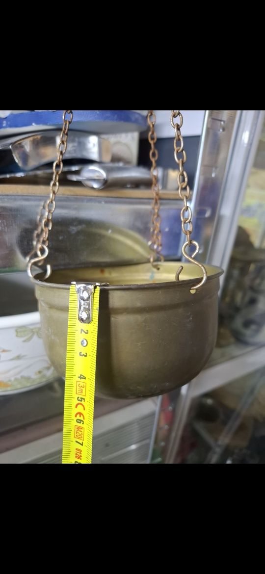 Месингова висяща кашпа