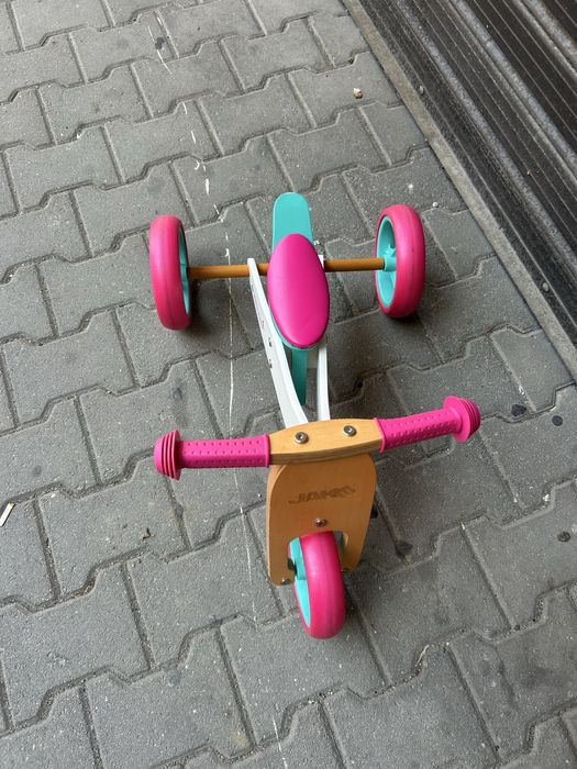 Колело за баланс Milly Mally - Jake, 2в1, Розово класик