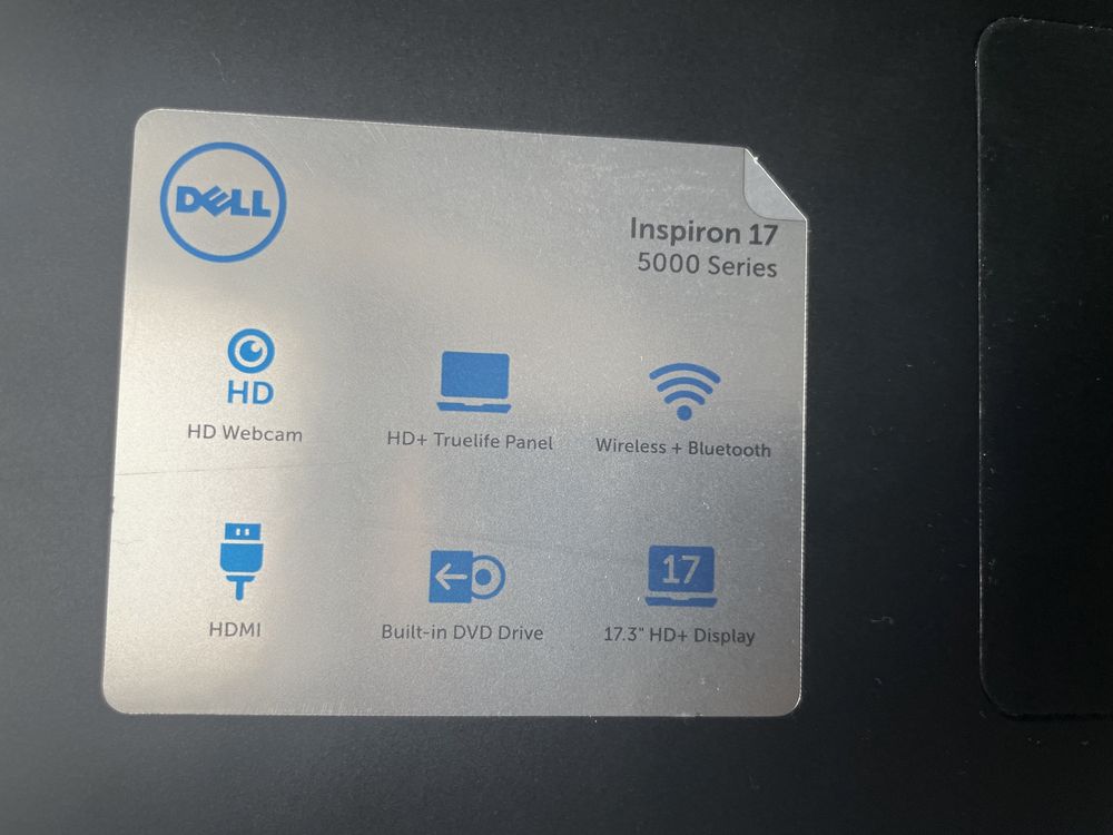 Dell Inspiration 17 5000 series Core i7, with CD/DVD, nVidia GeForce