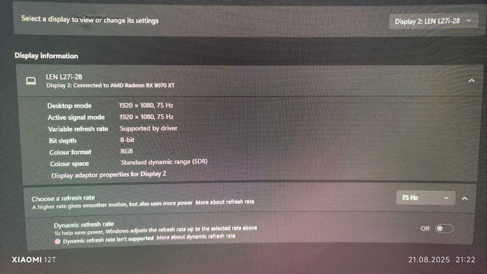Vand monitor Lenovo L27i-28 27″ Full HD IPS – impecabil, ca nou