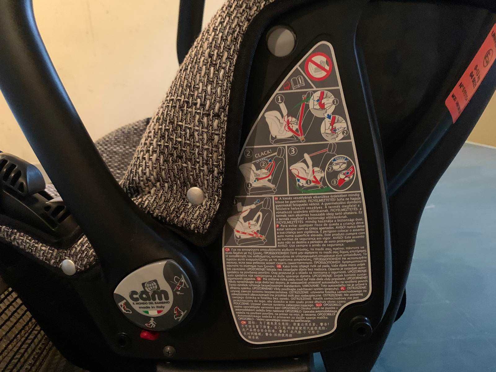 Детска количка cam 3в1 taski fashion + чанта само за 300лв.