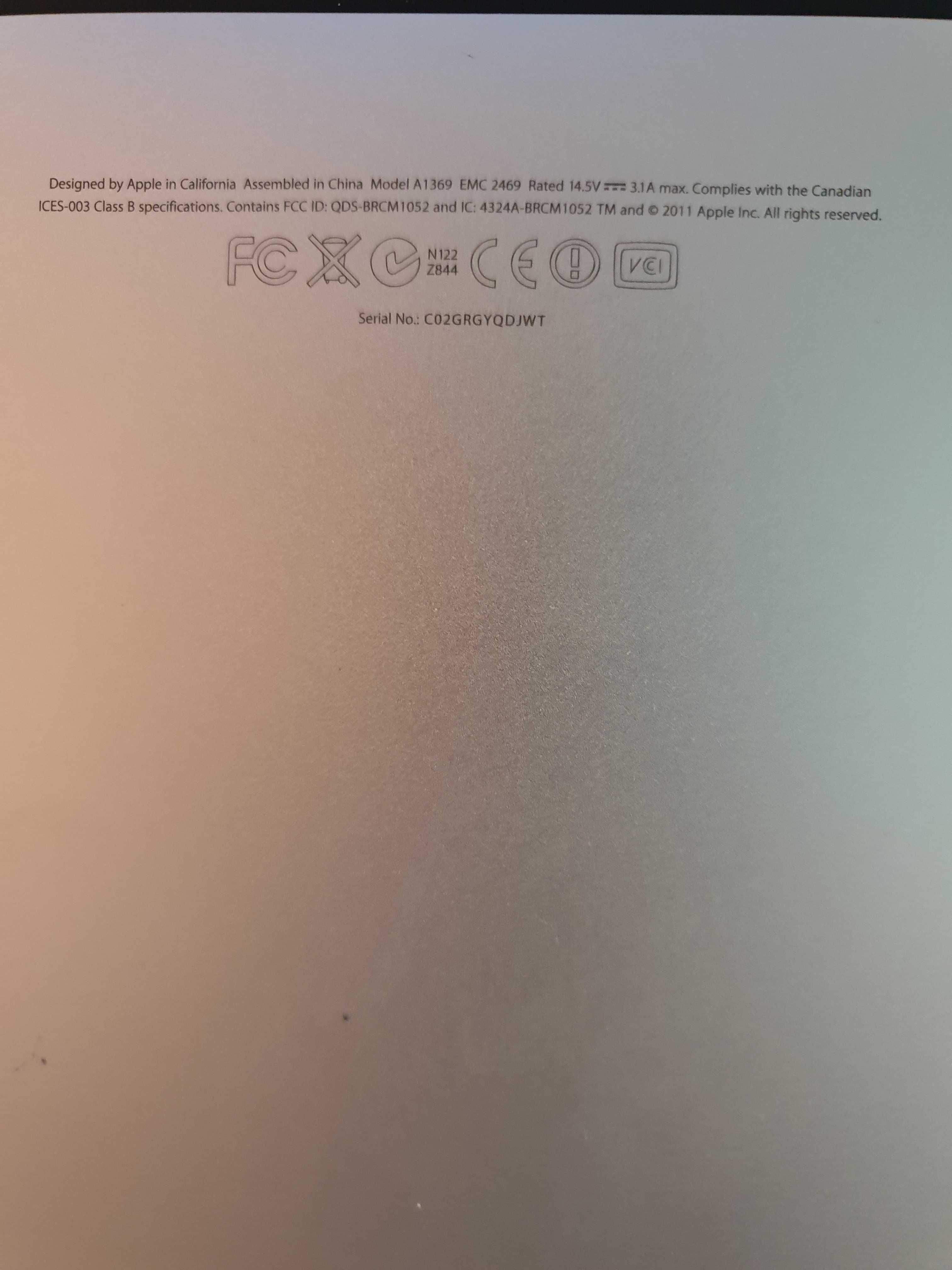 MacBook Air   A1369