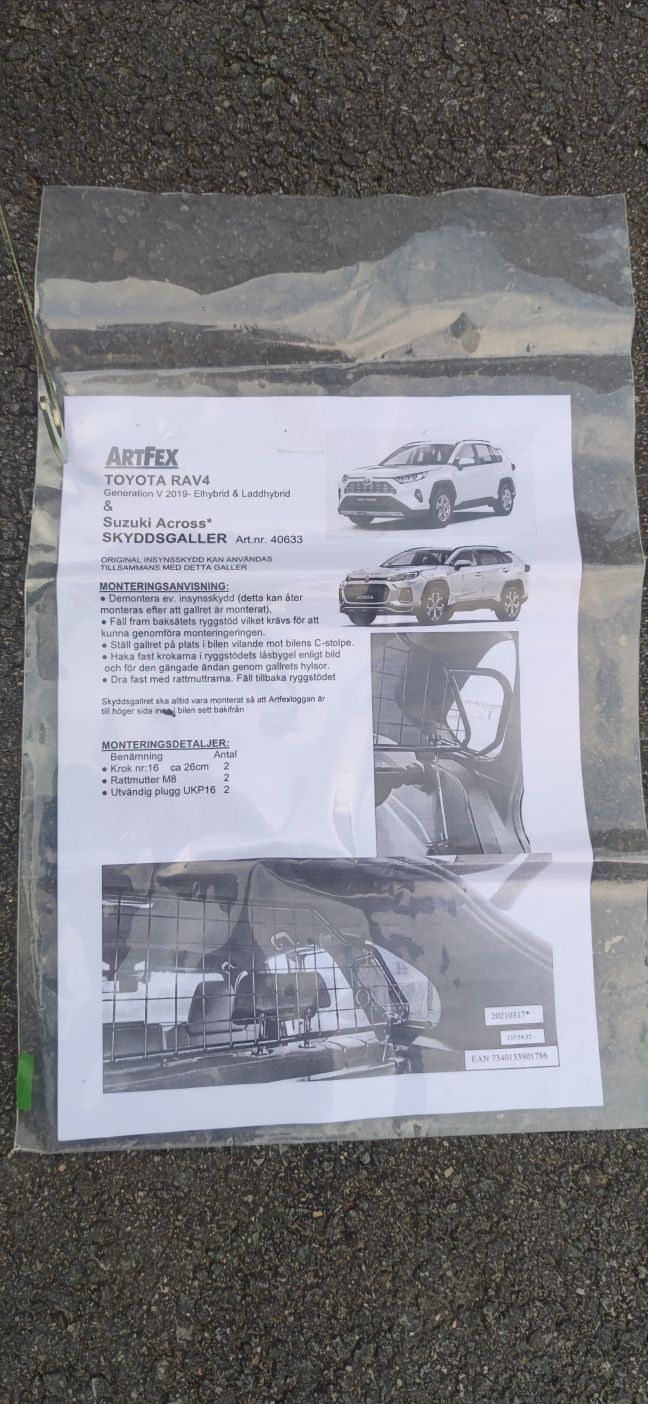 Grilaj separator bagajele si animale de companie Toyota Rav 4 2019 - 2