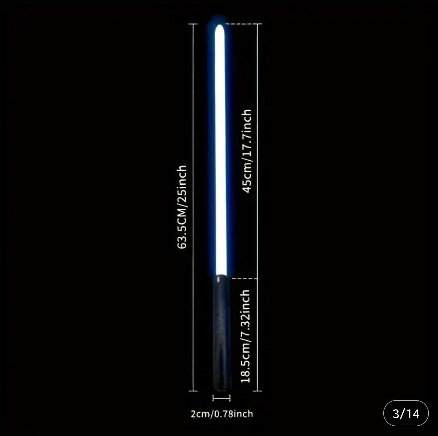 Set 2 Lightsaber Star Wars - 64cm - Sabii RGB Razboiul Stelelor