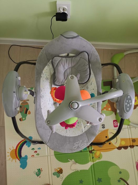Бебешка люлка Chipolino - Гуш-Гуш, сива