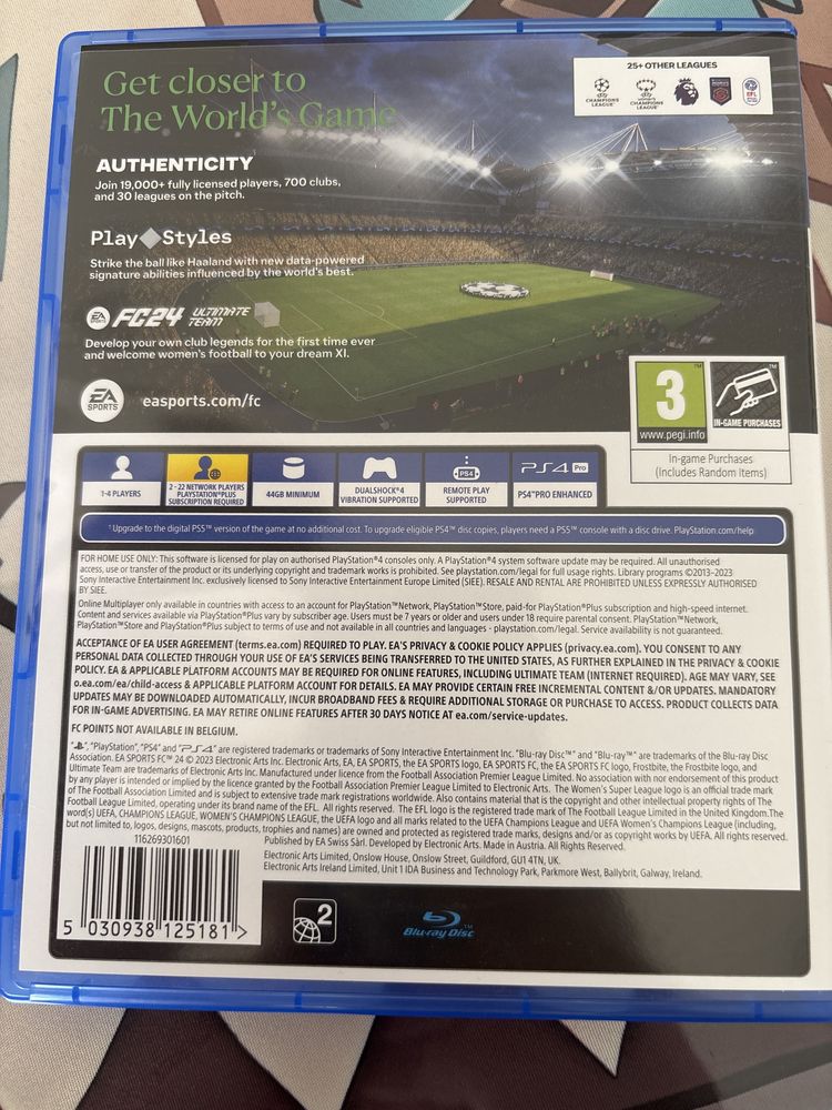 Fc 24 за ps4 в отлично състояние