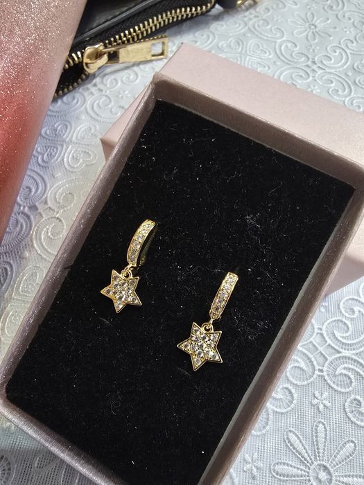 Cercei placati cu aur 14 karate