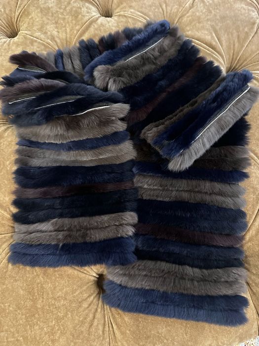 Fular/ esarfa Gerard Darel din blana de iepure