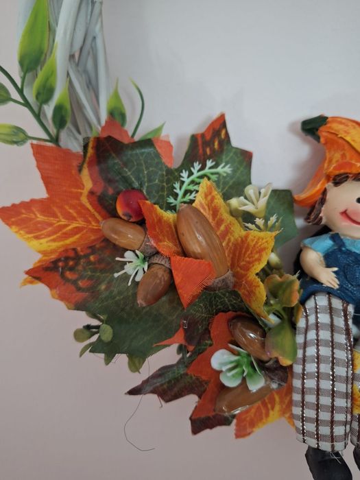 Coronita de toamna pentru ușa