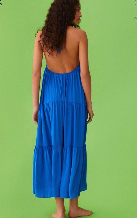 Rochie maxi albastra Oysho M