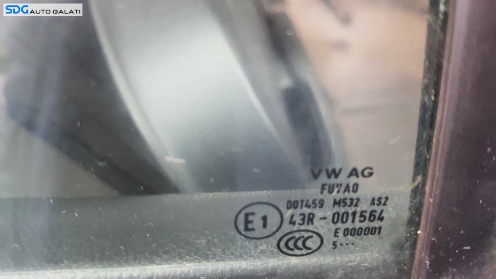 Geam Sticla Fix de pe Usa Portiera Dreapta Spate Sofer Skoda Rapid 2012 - 2017 [C1589]