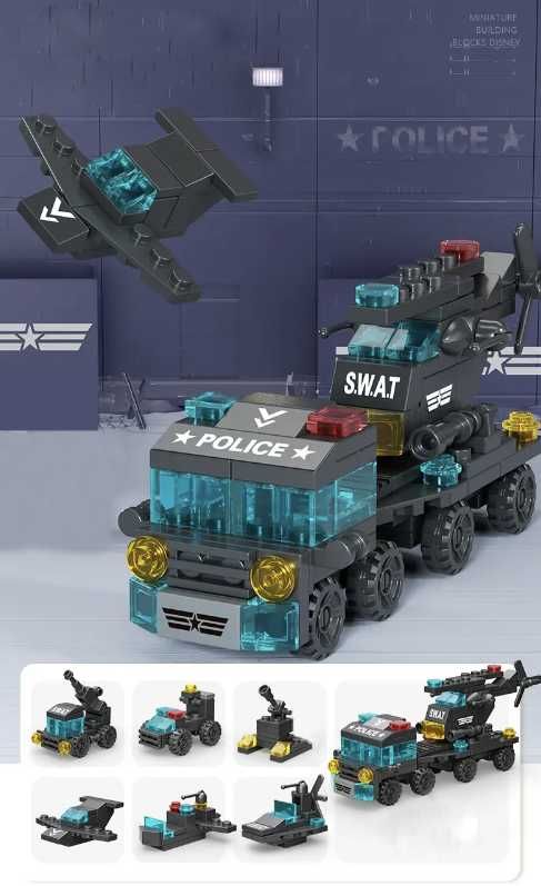 Lego mașinuțe pompieri, poliție, SWAT, avion, ambulanță