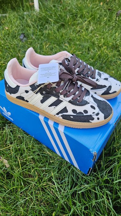 Adidas samba cow print size 38