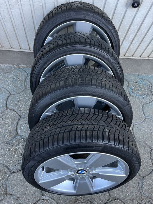 Jante aliaj 5x120mm, anvelope iarna 225/40 R18 BMW E46 E90 E91 E81 E87