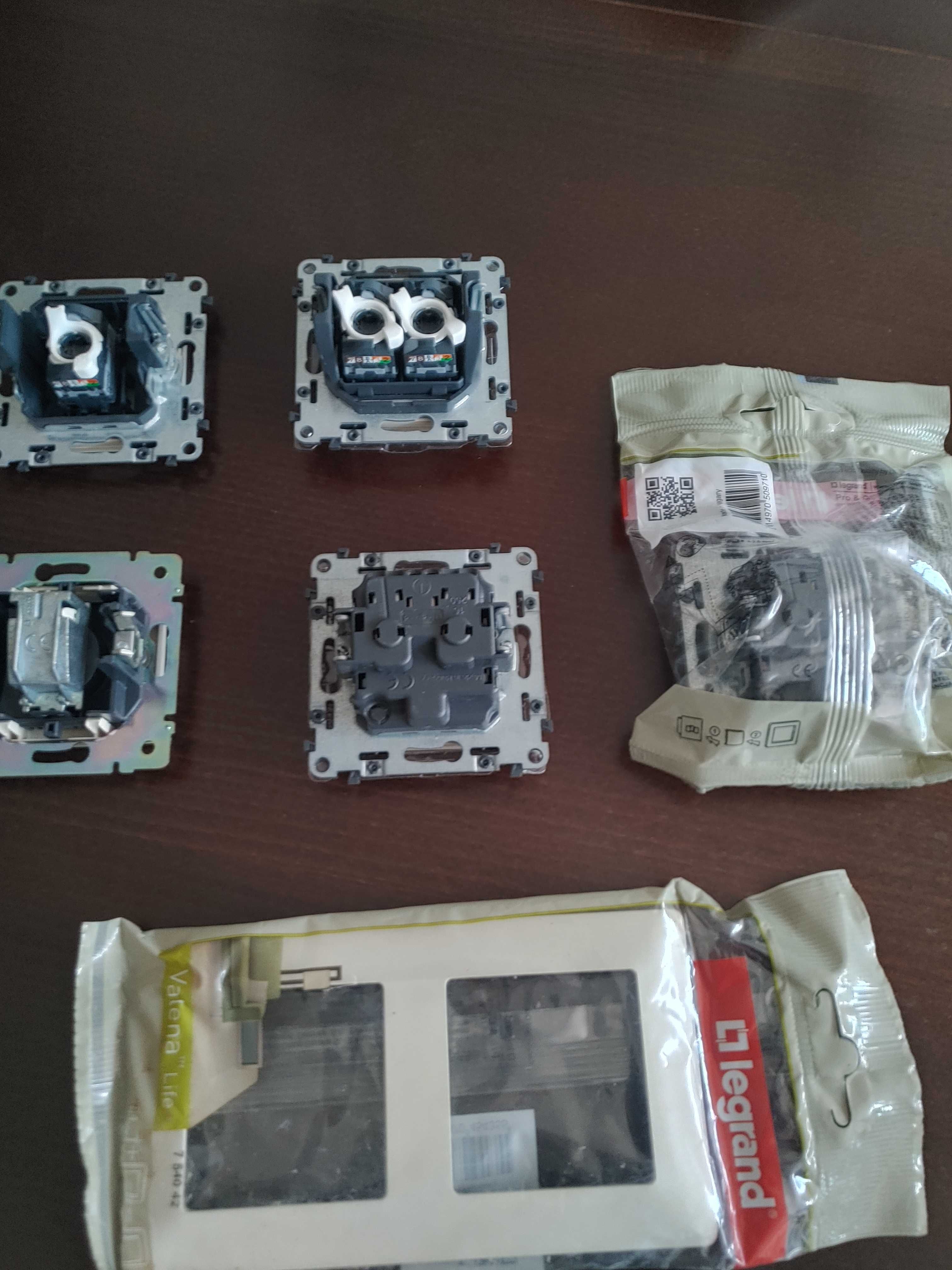 Продавам нови Шуко Контакти, TV и RJ45 розетки Legrang Valena life