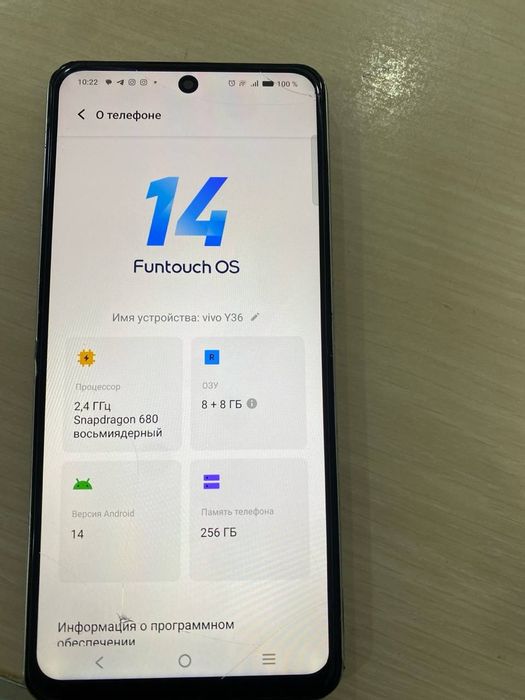 Vivo Y36 256Gb Sotiladi