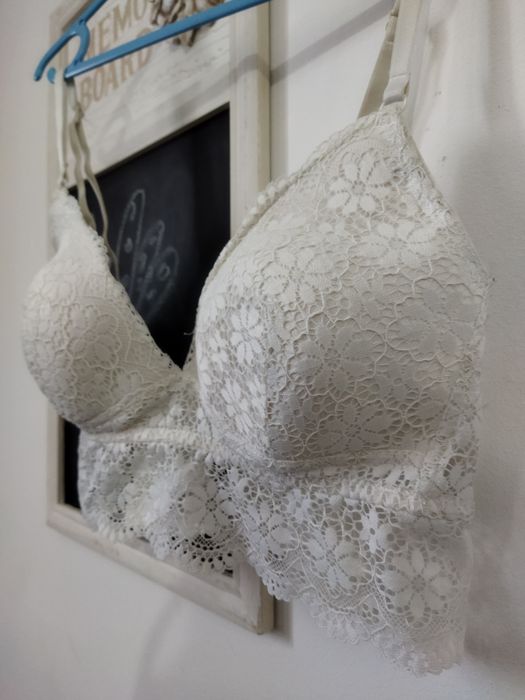 Sutien tip bustiera alb din dantela sexy mărimea M Secret Possesions